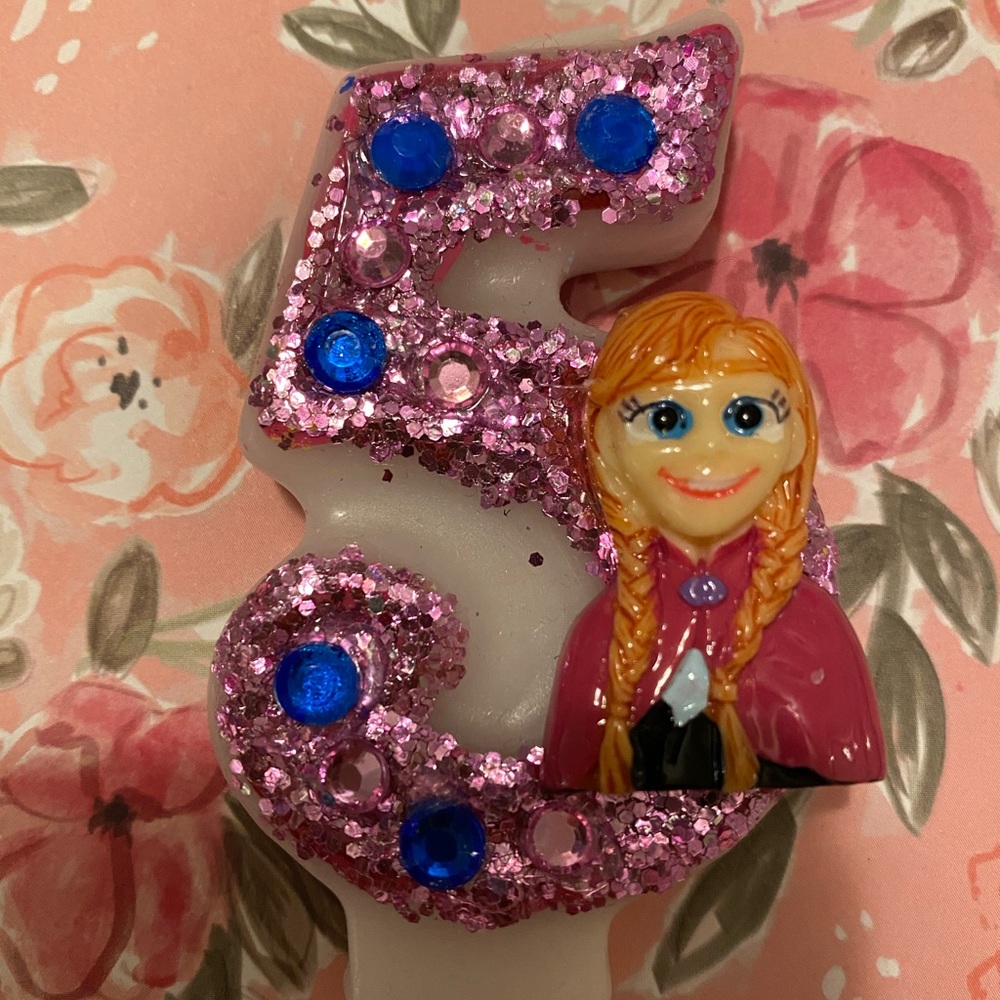 5th birthday candle